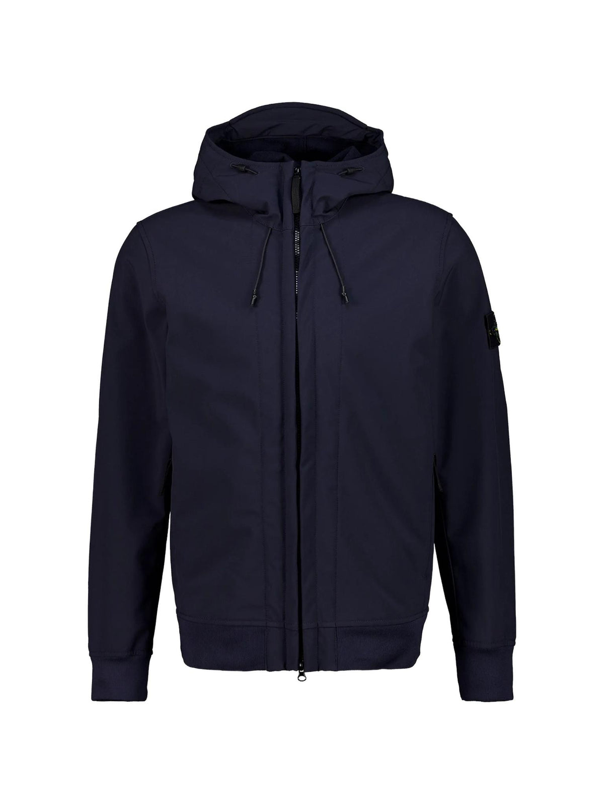 STONE ISLAND Black Cotton Zip Hoodie Bomber Jacket