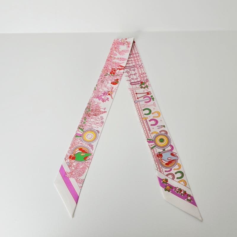 HERMES Pony Pit Stop Silk Scarf Women’s