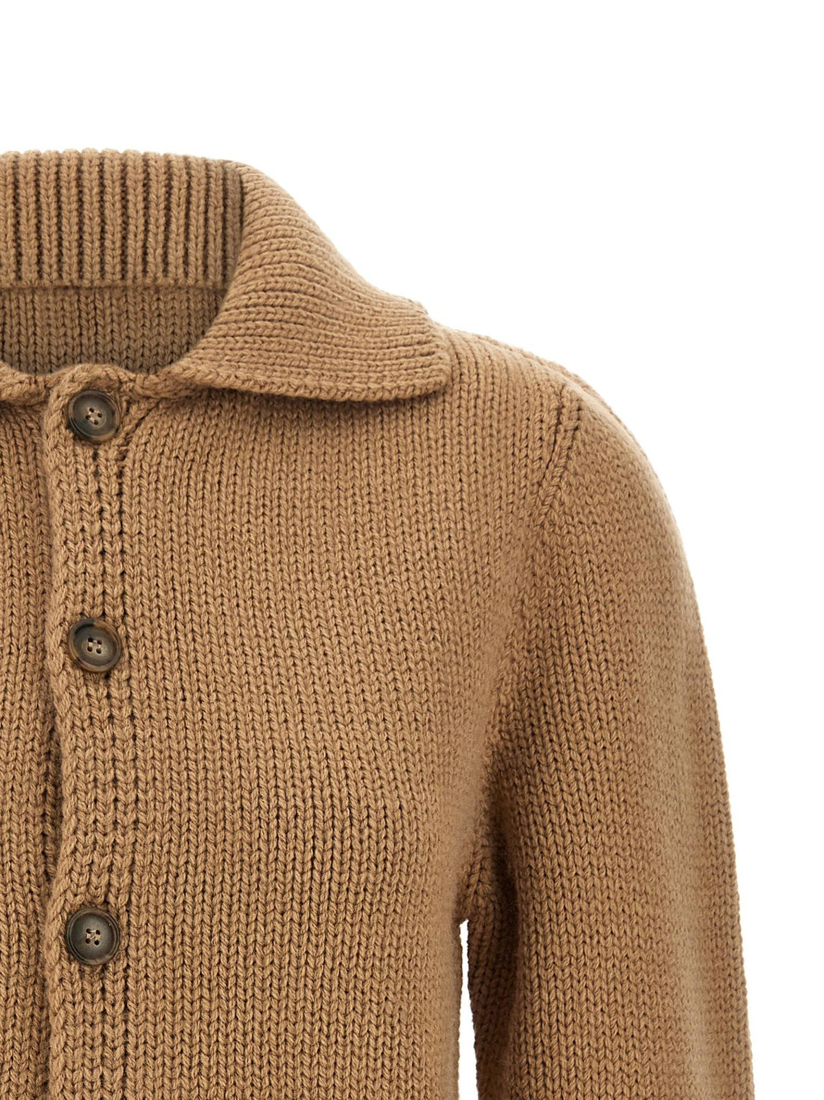 Maison Margiela Wool Knit Cardigan Women FW26 Ivory