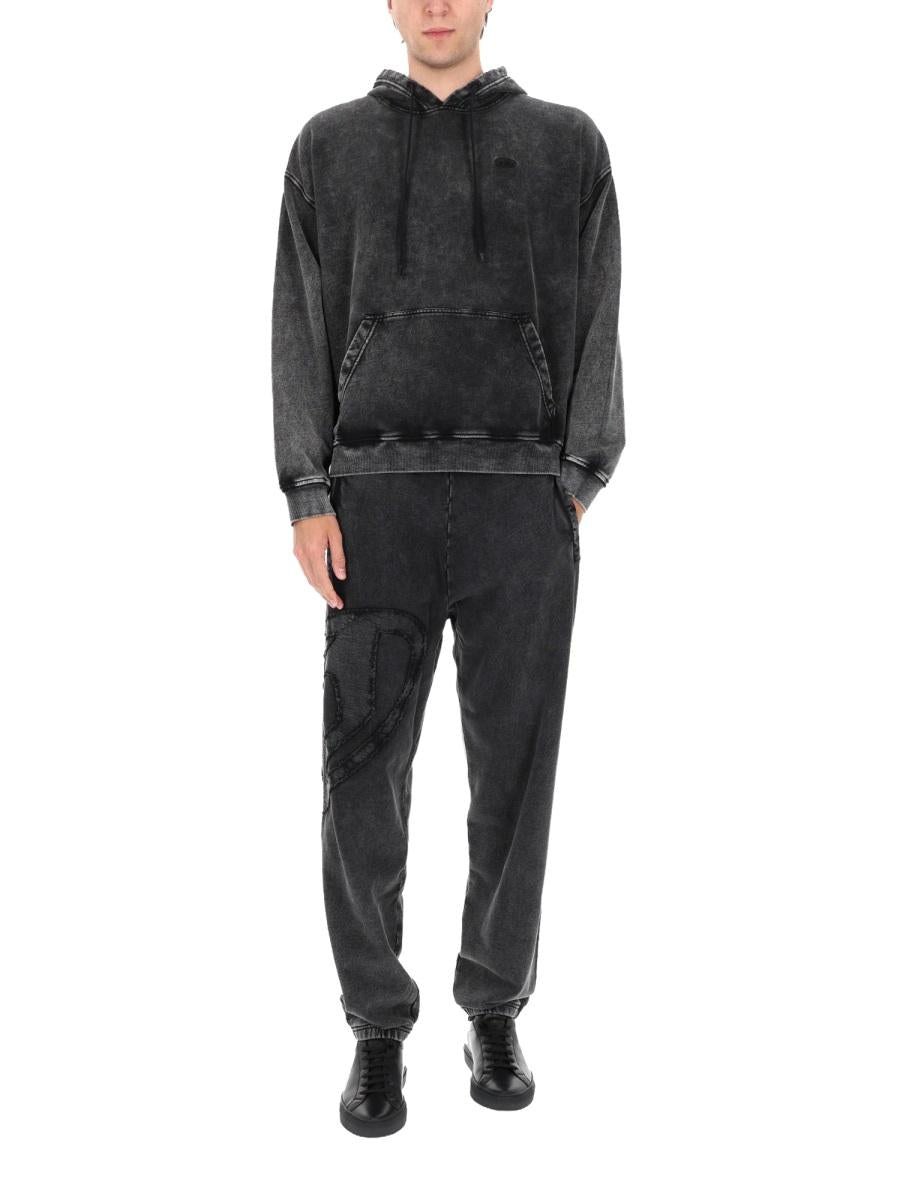 DIESEL Black Wool Blend Slim Fit Suit Pants for Men