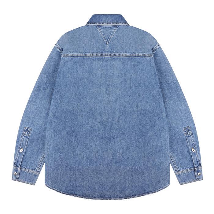 Bottega Veneta Extra Bleach Denim Shirt Jacket Blue Men’s