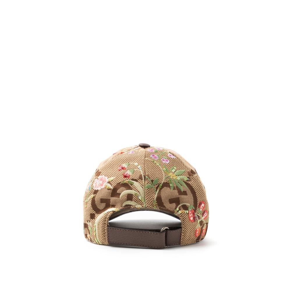 GUCCI GG Floral Canvas Baseball Cap