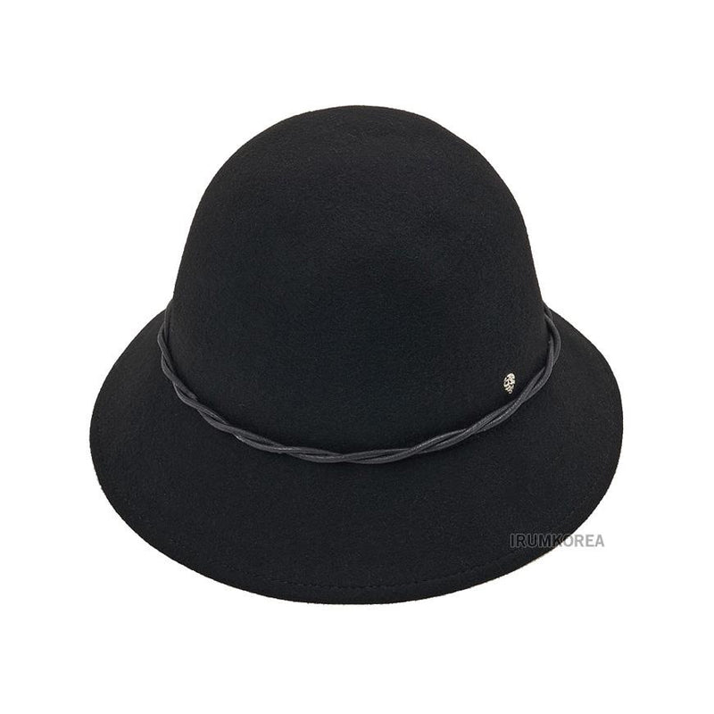 HELEN KAMINSKI Helene Wool Cloche Hat for Women HAT51844 BLACK