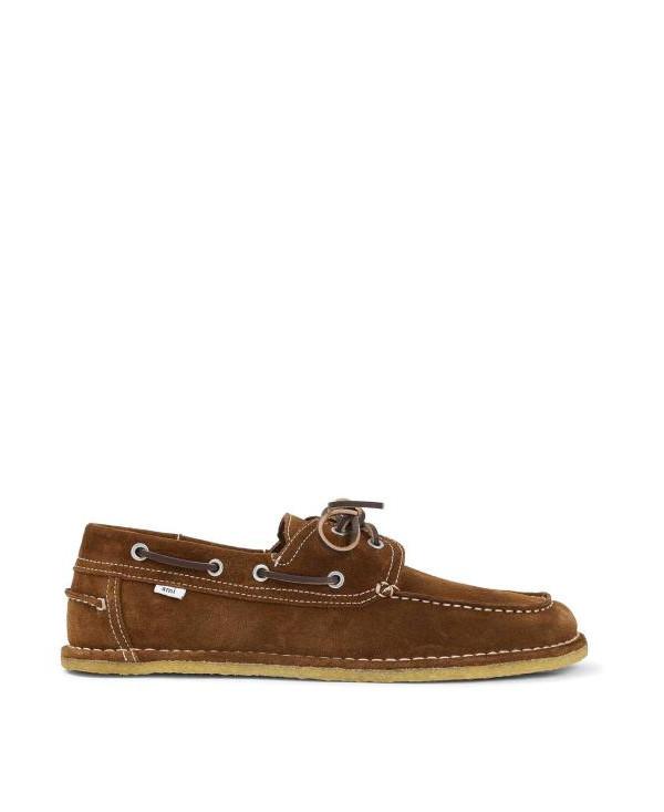 AMI Leather Boat Shoes Loafers for Women