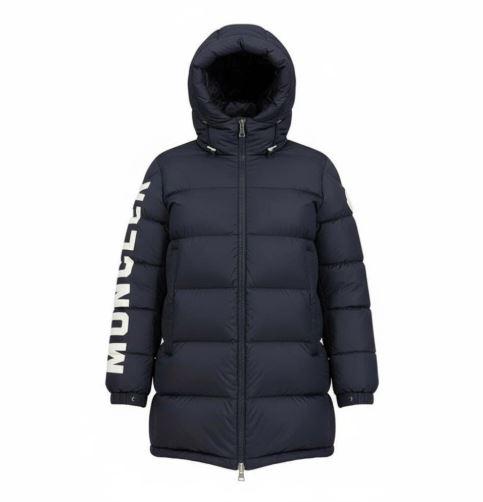 Moncler Moncenisio Logo Lettering Down Puffer Jacket Navy