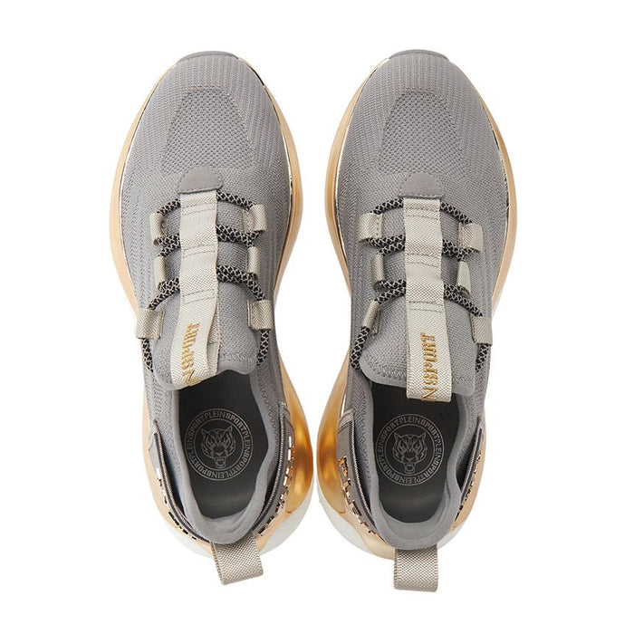 PLEIN SPORT Unisex Low-Top Sneakers White Leather