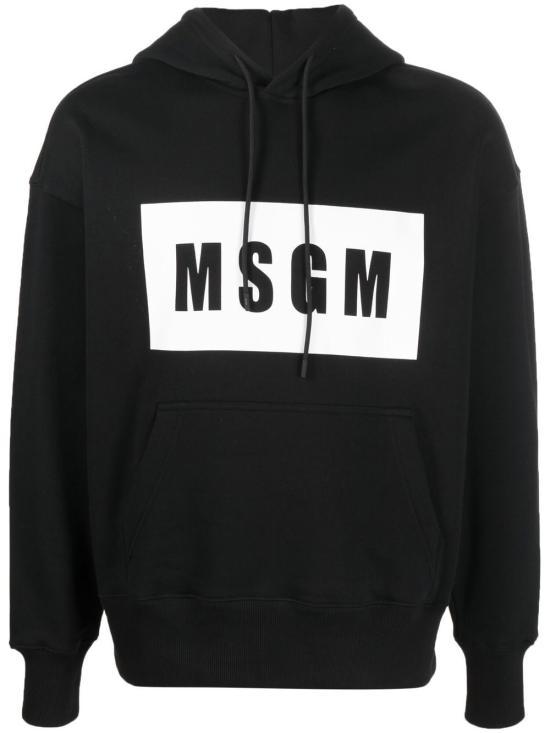 MSGM Women's Hooded Sweatshirt 2000MM52520000199 BLACK DOM