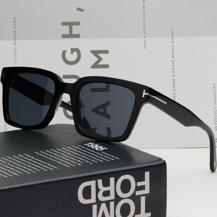 TOM FORD Black Square Acetate Asian Fit Sunglasses TF1161K 01A