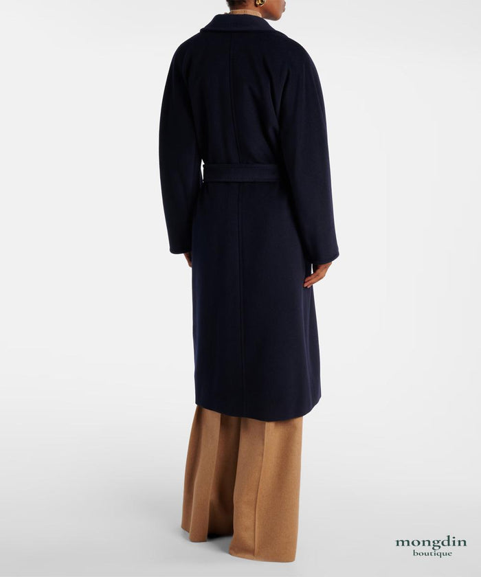 Max Mara Ultraviolet Blue Wool Madame 101801 Coat Unisex