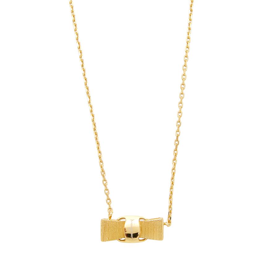 Ferragamo Vara Bow Pendant Necklace 76 0547 001 0998985