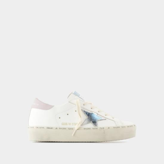 GOLDEN GOOSE Faux Fur Mule Slippers GWF00118F00684510527 WHITE SILVER LILAC DOM