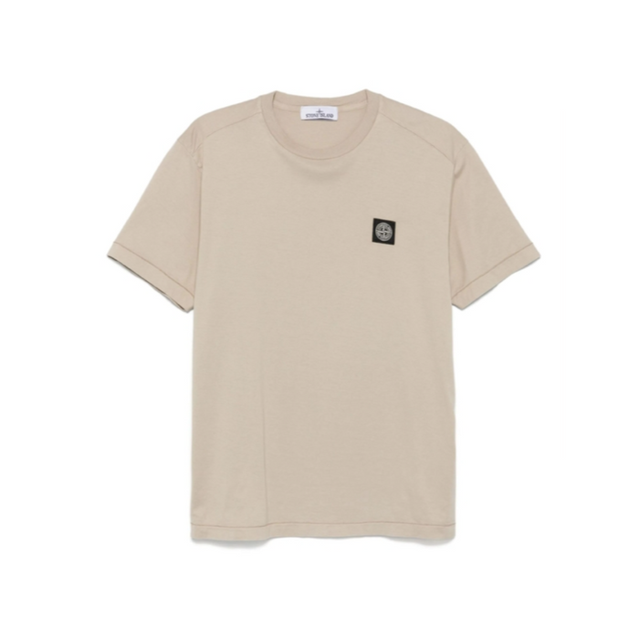 STONE ISLAND Logo Patch Short Sleeve T-Shirt Black Men’s