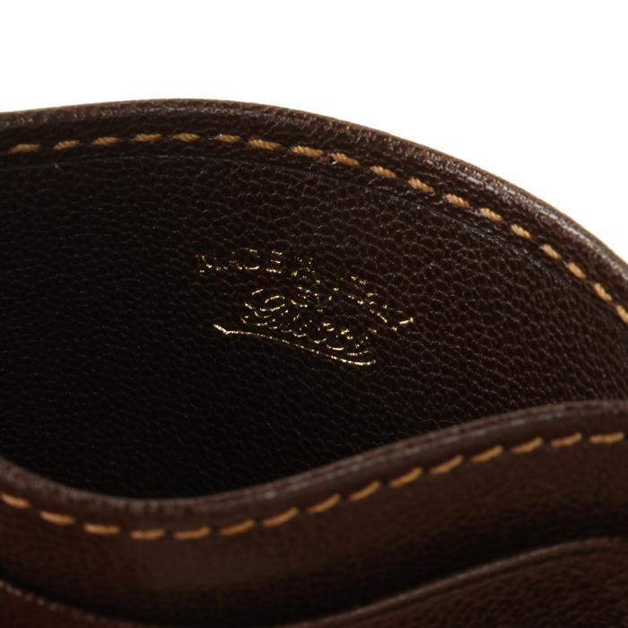GUCCI Horsebit Web Stripe Leather Card Case Wallet