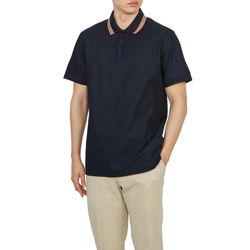 BURBERRY Pierson Replen Short Sleeve Polo Shirt Black Men