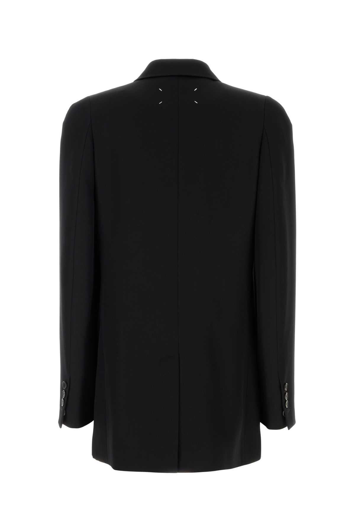 Maison Margiela Black Wool Blend Tailored Jacket