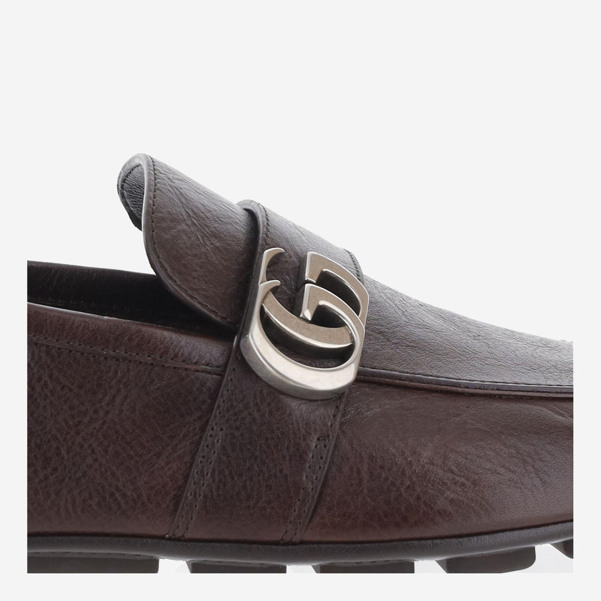 GUCCI Leather Loafers Men’s Brown