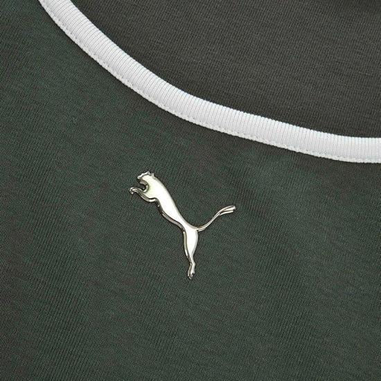 PUMA Women’s Sleeveless T-Shirt White Cotton Tank Top