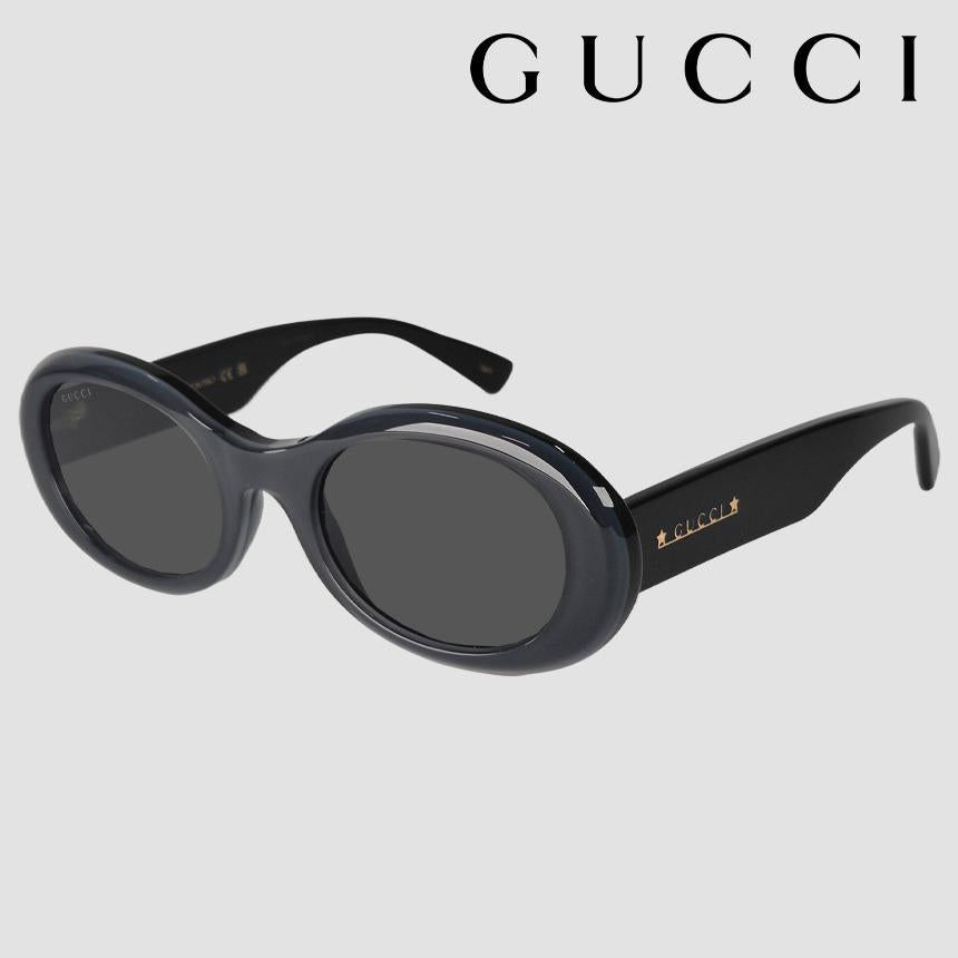 GUCCI Women’s Oval Logo Sunglasses Black