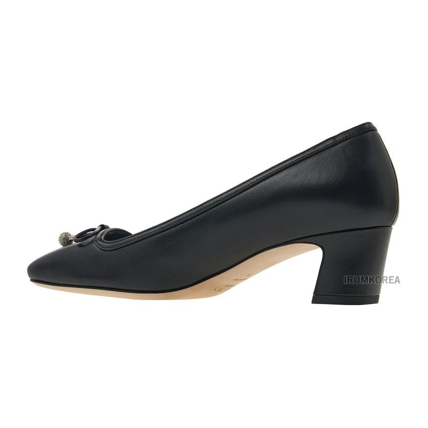 Jimmy Choo Yellow Leather Yelme Pumps ELME 45 NAP BLACK