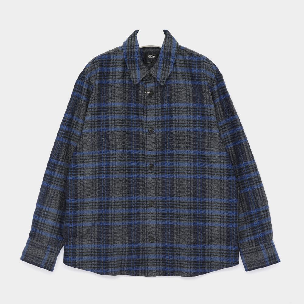 A.P.C. Bobby Check Wool Men’s Shirt WOANY H02884 PLA