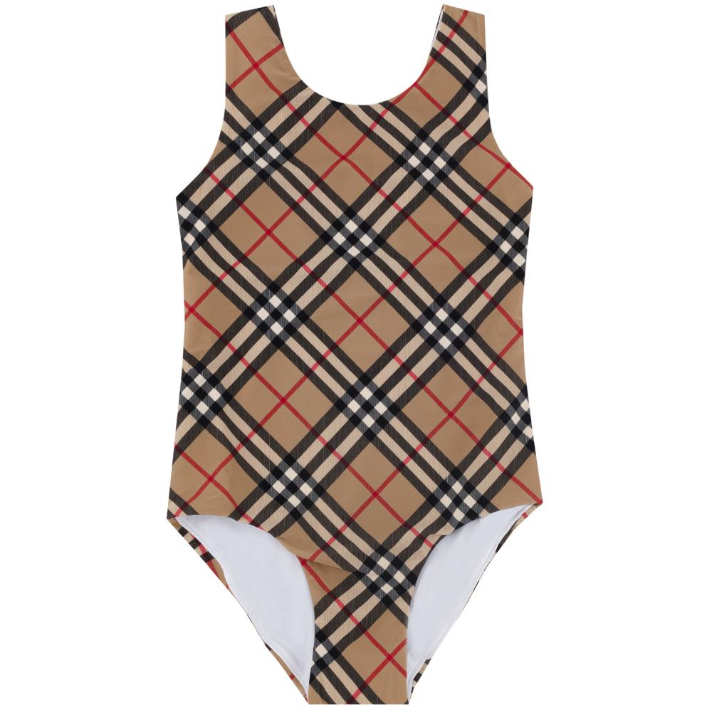 BURBERRY Vintage Check Swim Suit Women’s One-Piece Black/Beige