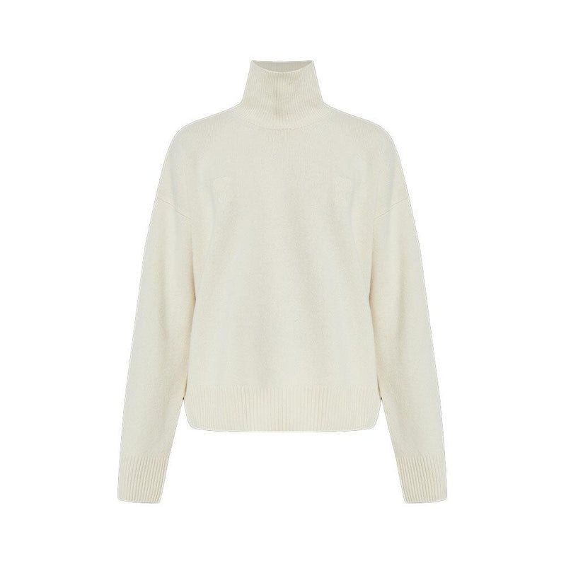 AMI Unisex Turtleneck Funnel Knit Sweater UKS821 KN0071 185