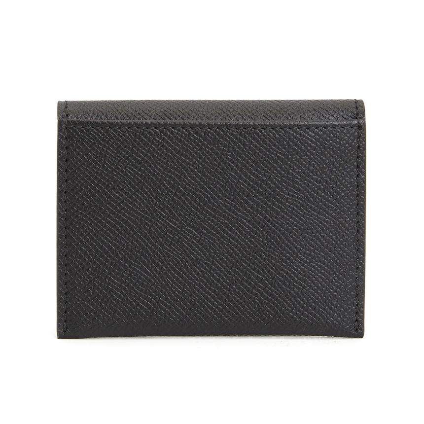 Ferragamo Gancini Leather Women’s Card Holder Wallet NERO 0779901