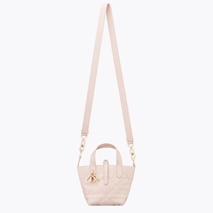 DIOR Toujours Vertical Nano Tote Bag Saffiano Leather Blue Should S6100OSNW M413
