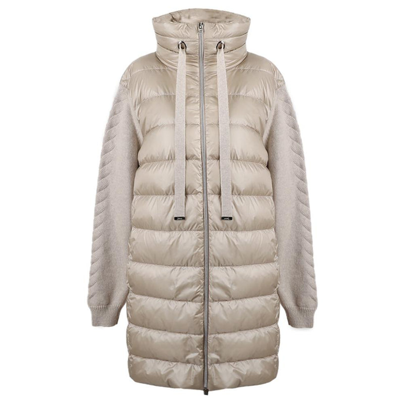Herno High Funnel Neck Drawstring Down Puffer Jacket