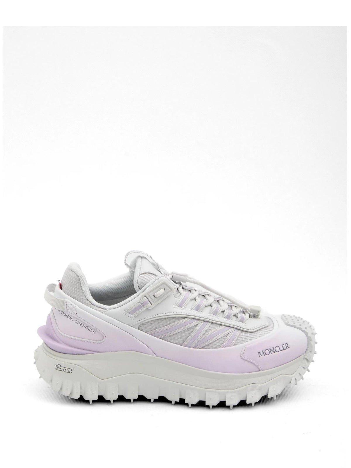 Moncler White Leather Low-Top Sneakers