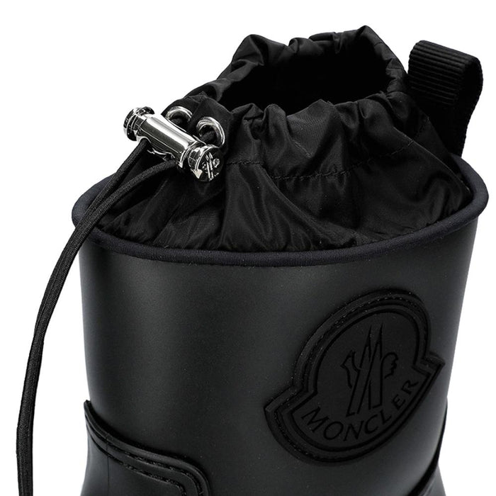 Moncler Black Leather KICKSTREAM Ankle Boots 4G00200 M4522