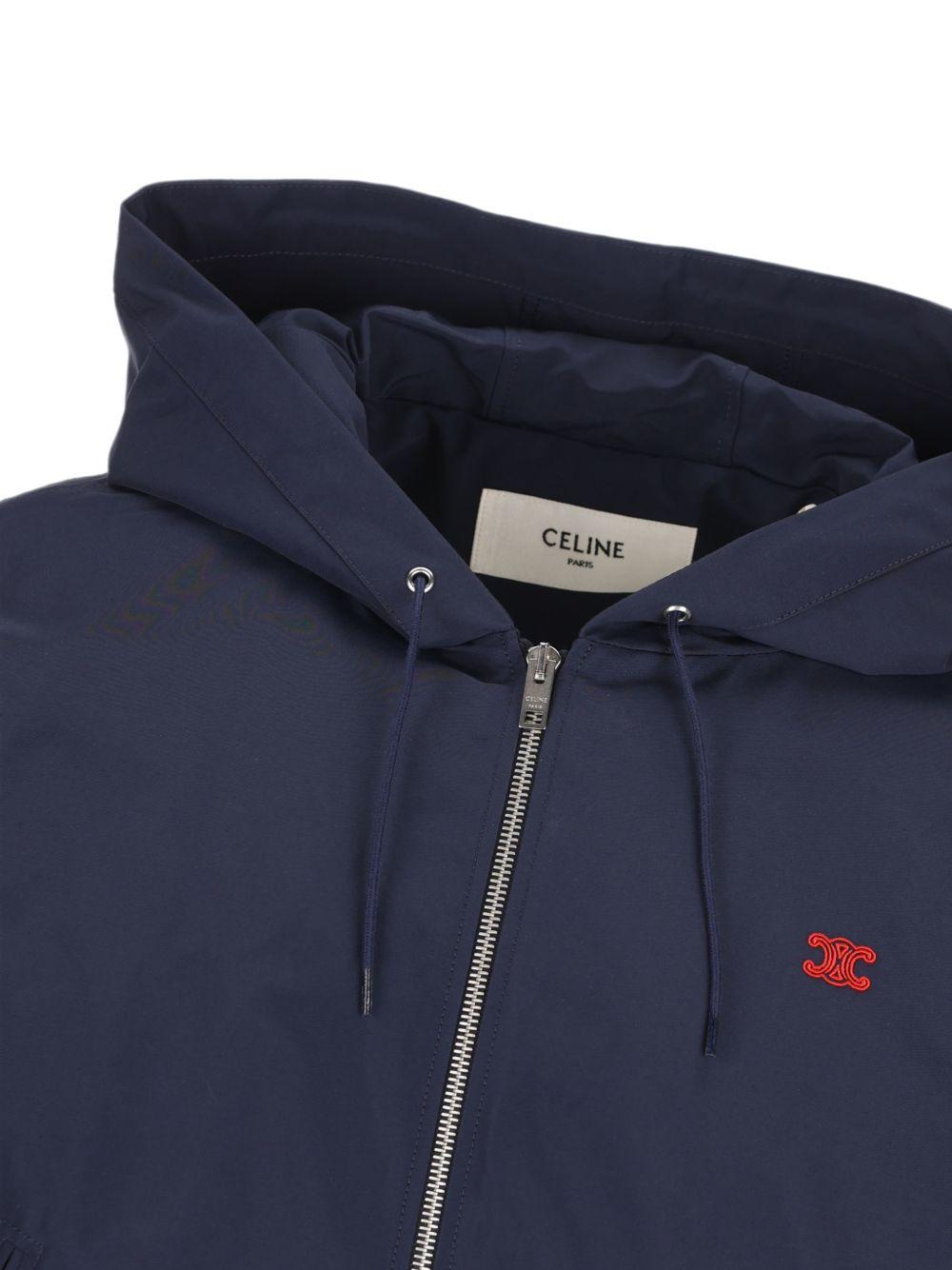 CELINE Casual Jacket Men’s FW26 Navy Zip-Up Jacket