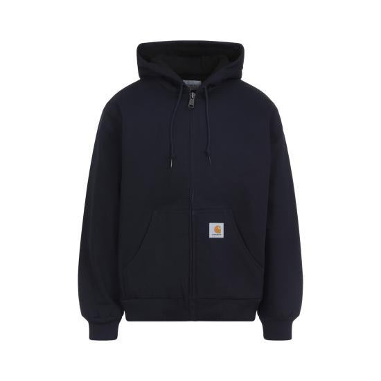 CARHARTT WIP Dark Navy Active Hoodie Women’s Pullover Sweatshirt I0230831C01