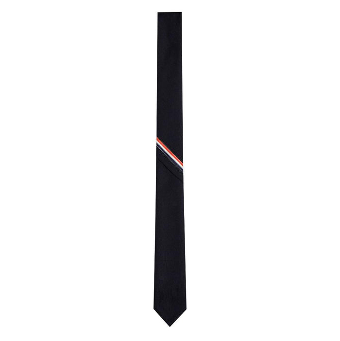THOM BROWNE Classic Tricolor Selvedge Wool Tie MNL021A F0147 415