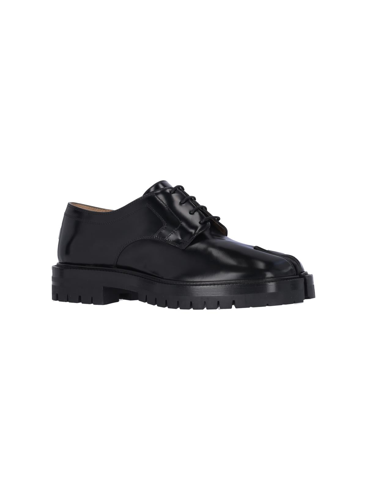 Maison Margiela Black Leather Derby Shoes Men’s Dress Shoes