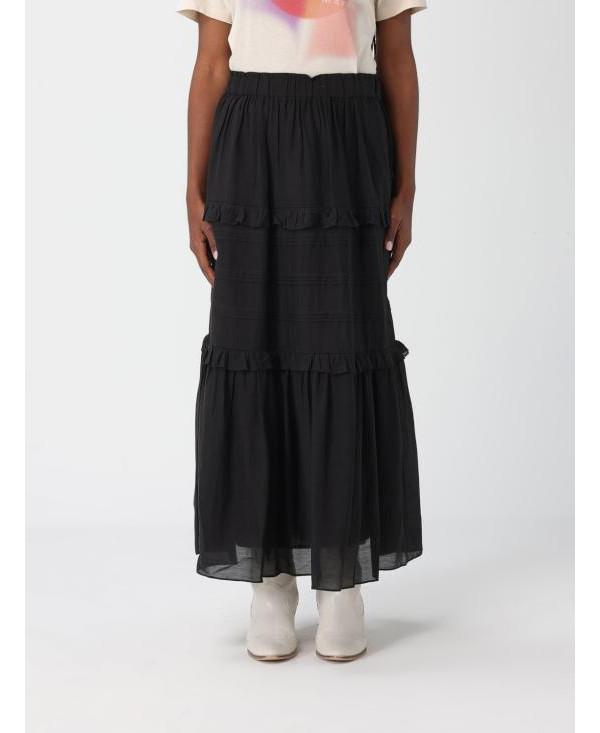 Isabel Marant VOLODIA Midi Skirt JU0451FB B3J04E 01BK