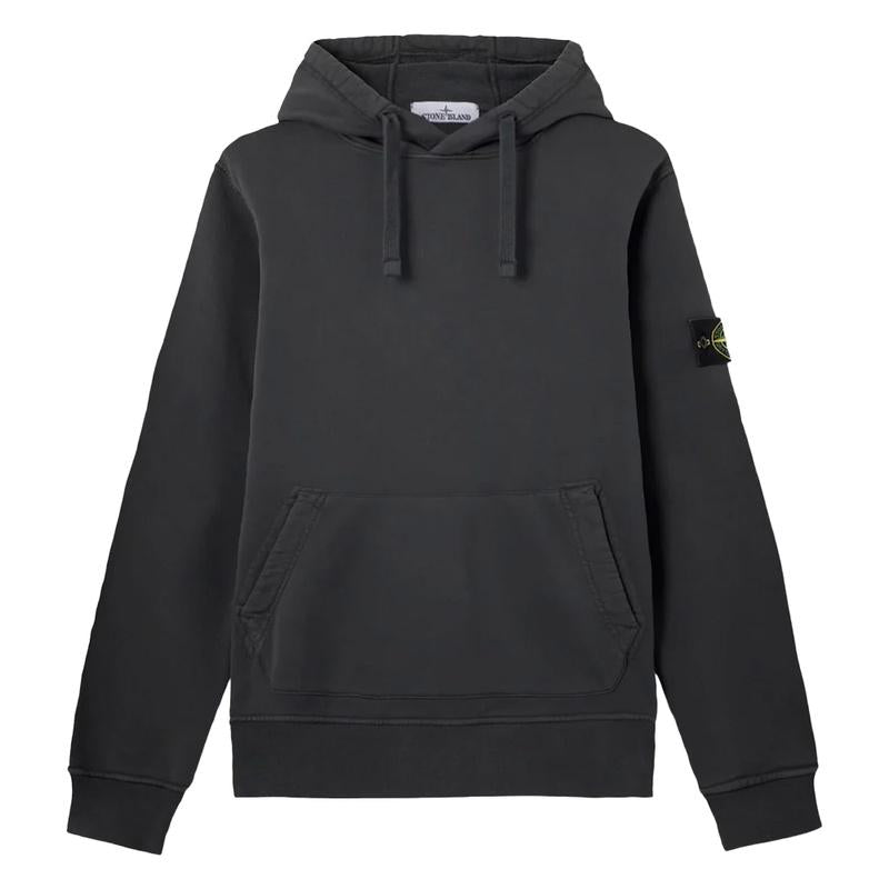 STONE ISLAND Organic Cotton Fleece Men’s Hoodie Pullover Navy