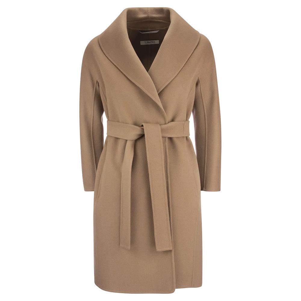 Max Mara Mesh Virgin Wool Coat Camel 29016121600 045