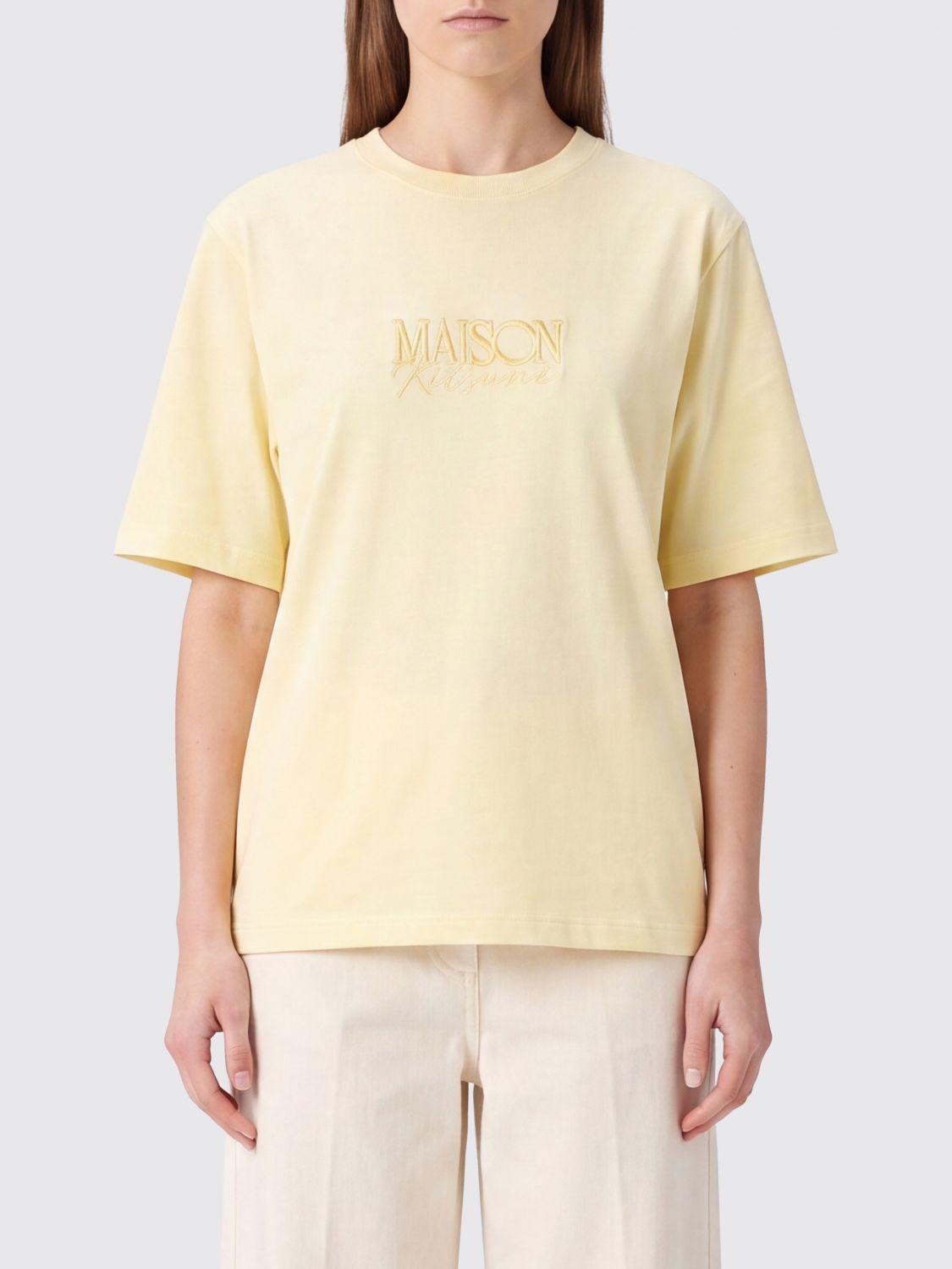Maison Kitsune Cotton Short Sleeve T-Shirt White Women