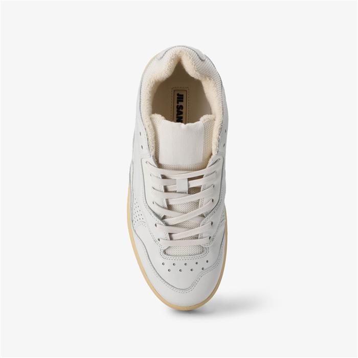 JIL SANDER Leather Women’s Low-Top Sneakers White