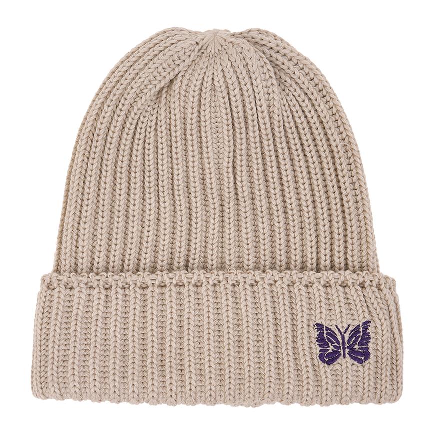 NEEDLES Merino Wool Watch Cap Beanie Unisex RW056 BEIGE