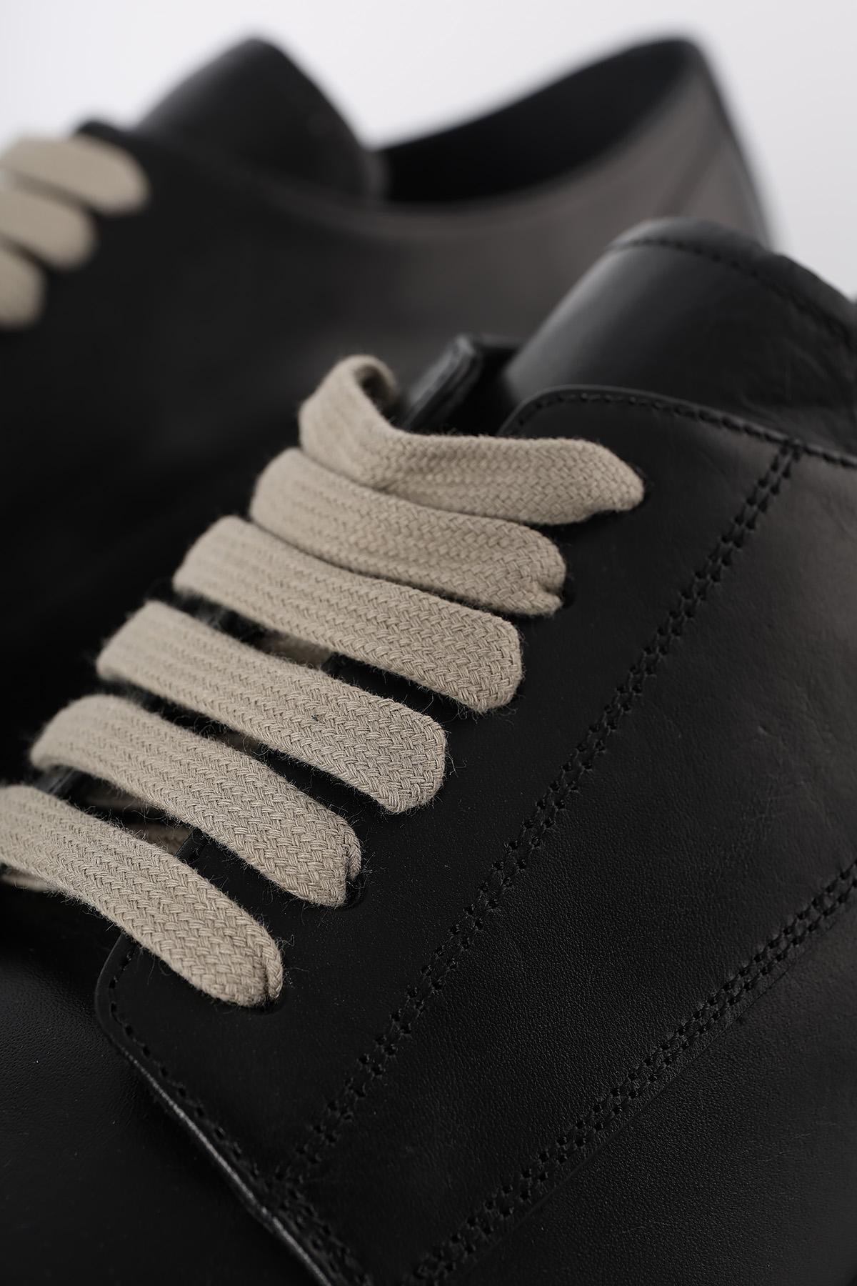 Rick Owens Black Bozo Tractor Lace-Up Derby Shoes RU02D6884 LRI 99