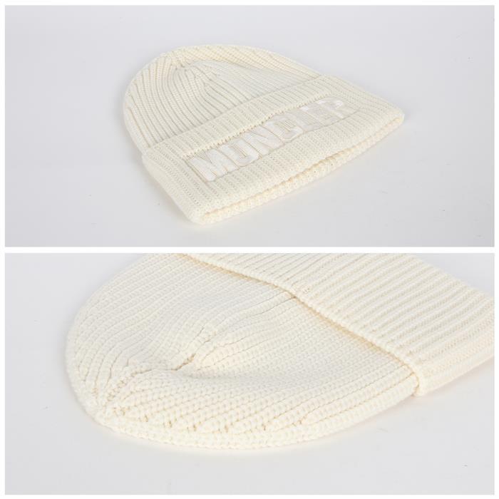 Moncler Lettering Patch Beanie Hat for Men 3B00049 M1131 030