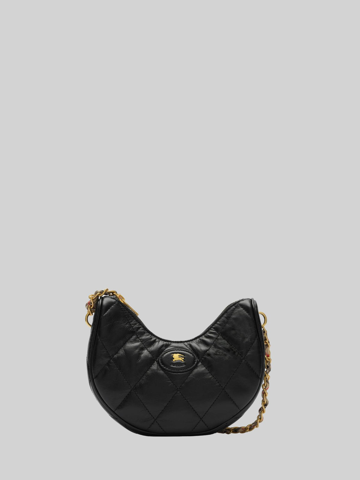 BURBERRY Black Leather Shoulder Bag