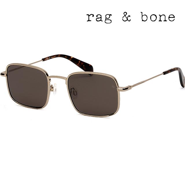 rag & bone Gold Brown Square Sunglasses RNB5023S J5G70
