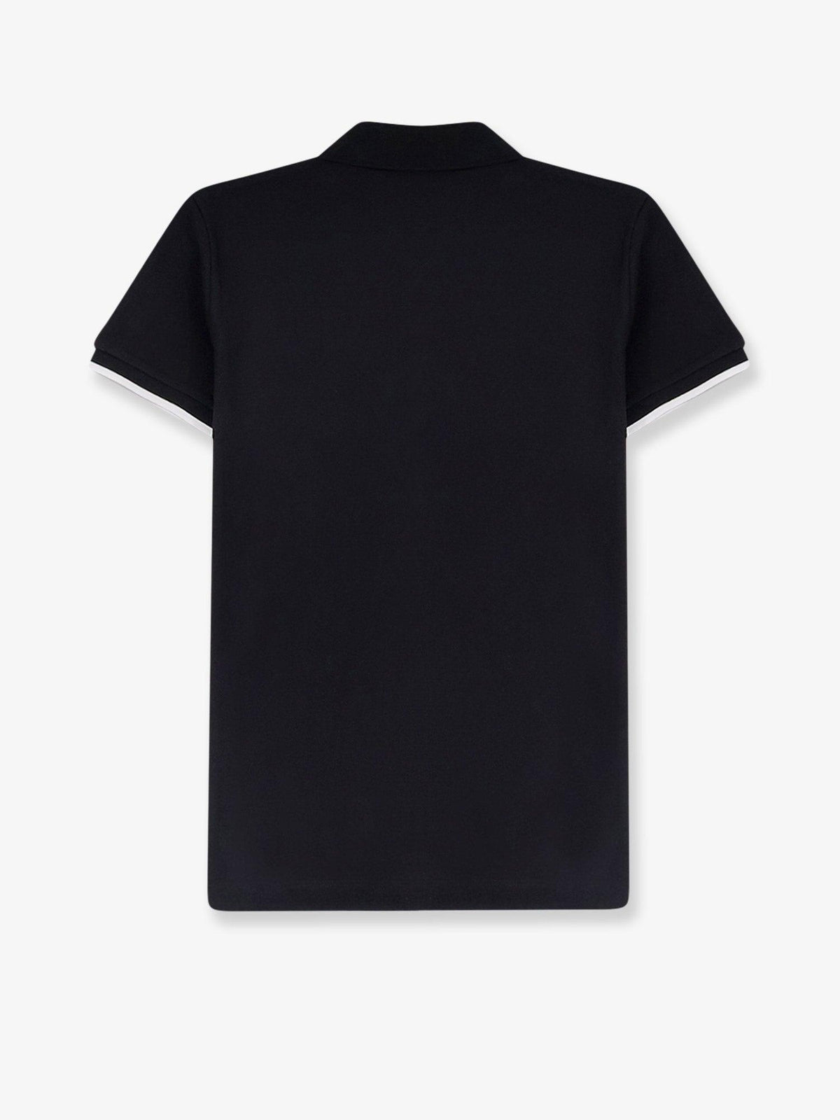 Moncler Black Cotton Short Sleeve Polo Shirt Women