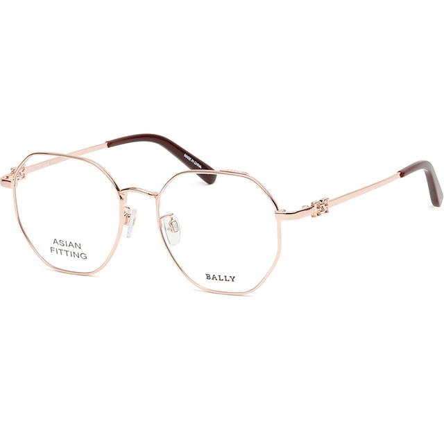 BALLY Asian Fit Gold Metal Unisex Eyeglass Frames BY5054D 033