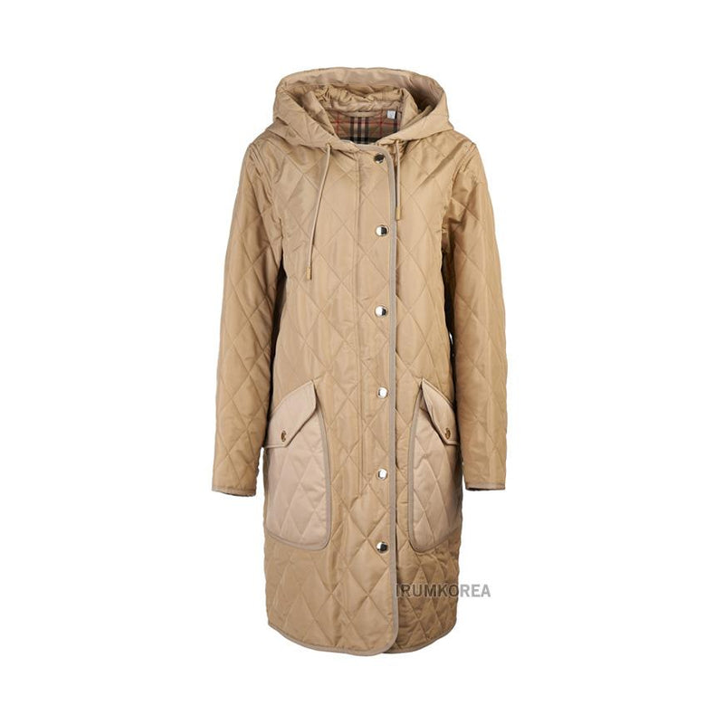 BURBERRY Women’s Quilted Long Coat 8096352 W ROXBY A23 A7026