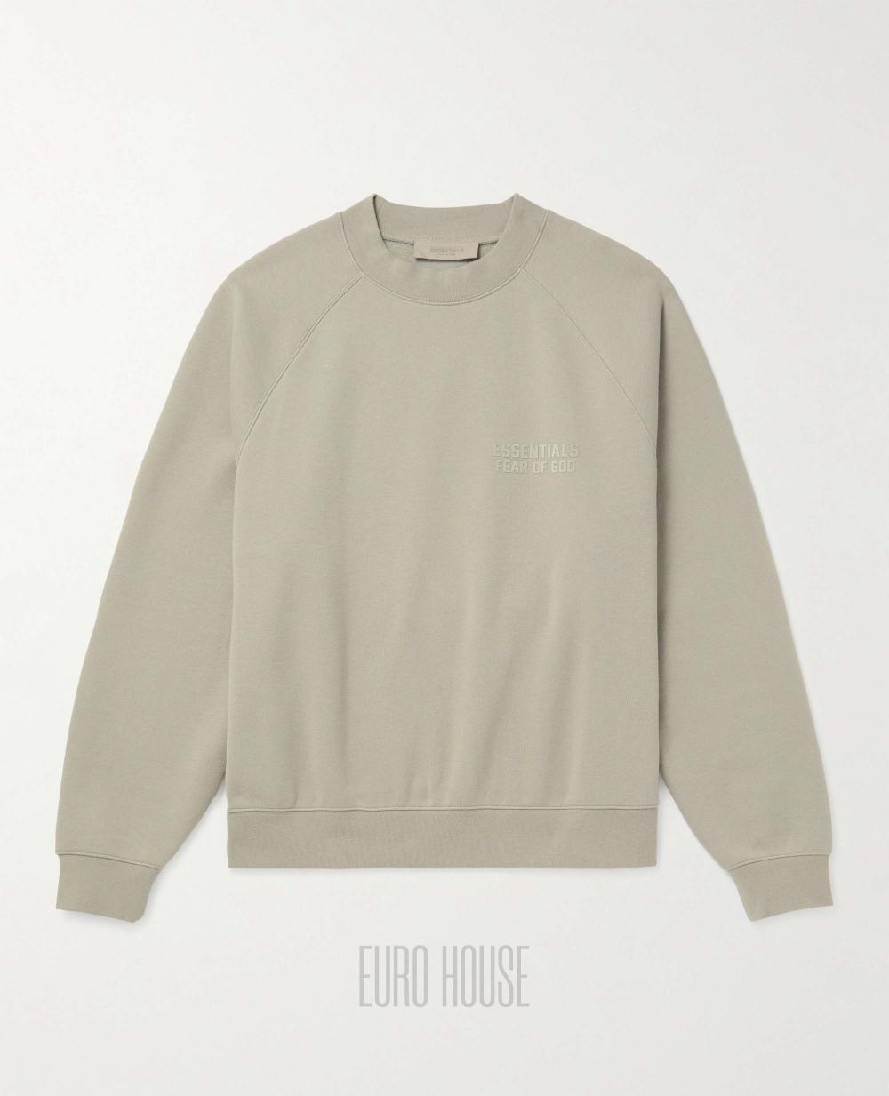 Fear of God Essentials Logo Appliqué Sweatshirt Light Gray Men
