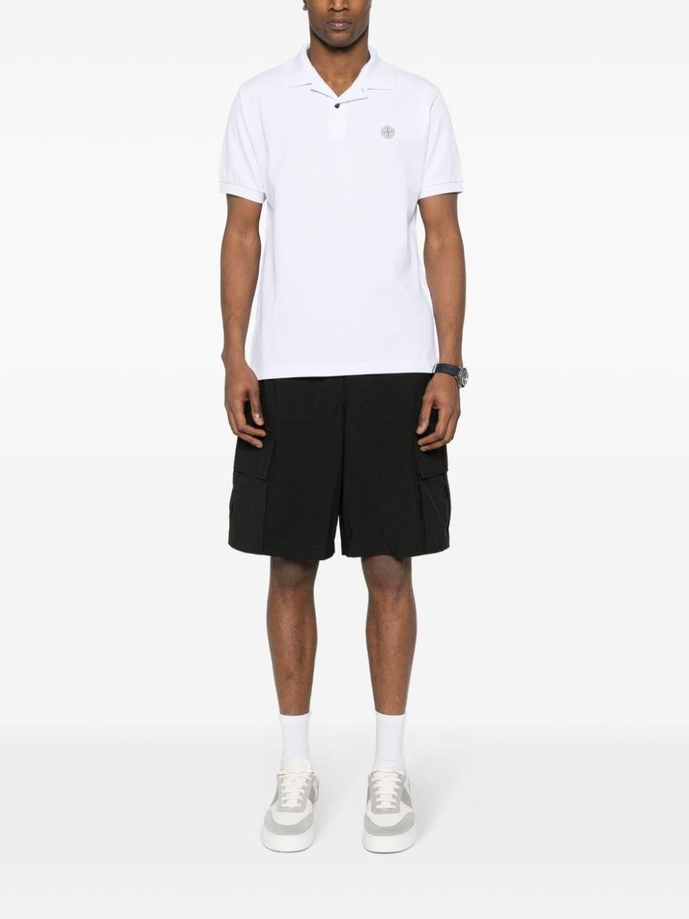 STONE ISLAND Men’s Organic Cotton Piqué Short Sleeve Polo Shirt Regular Fit